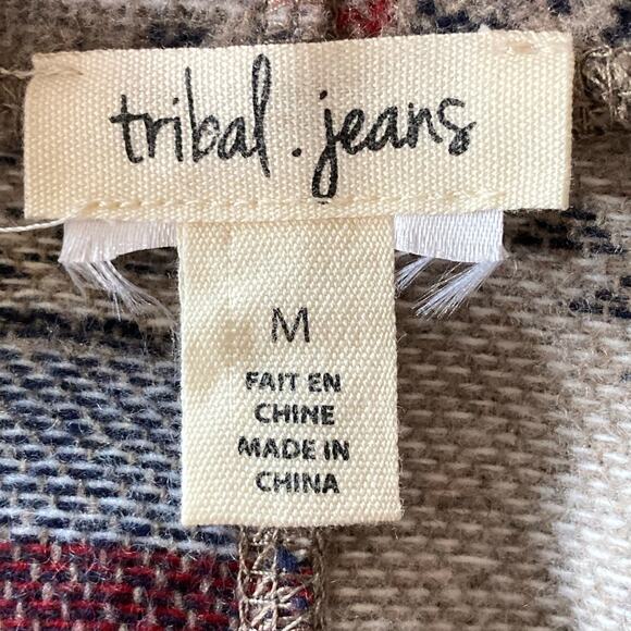 Tribal Jeans Sweater Vest Cardigan MED Aztec Western Rodeo Boho Cowgirl Festival - Picture 7 of 7